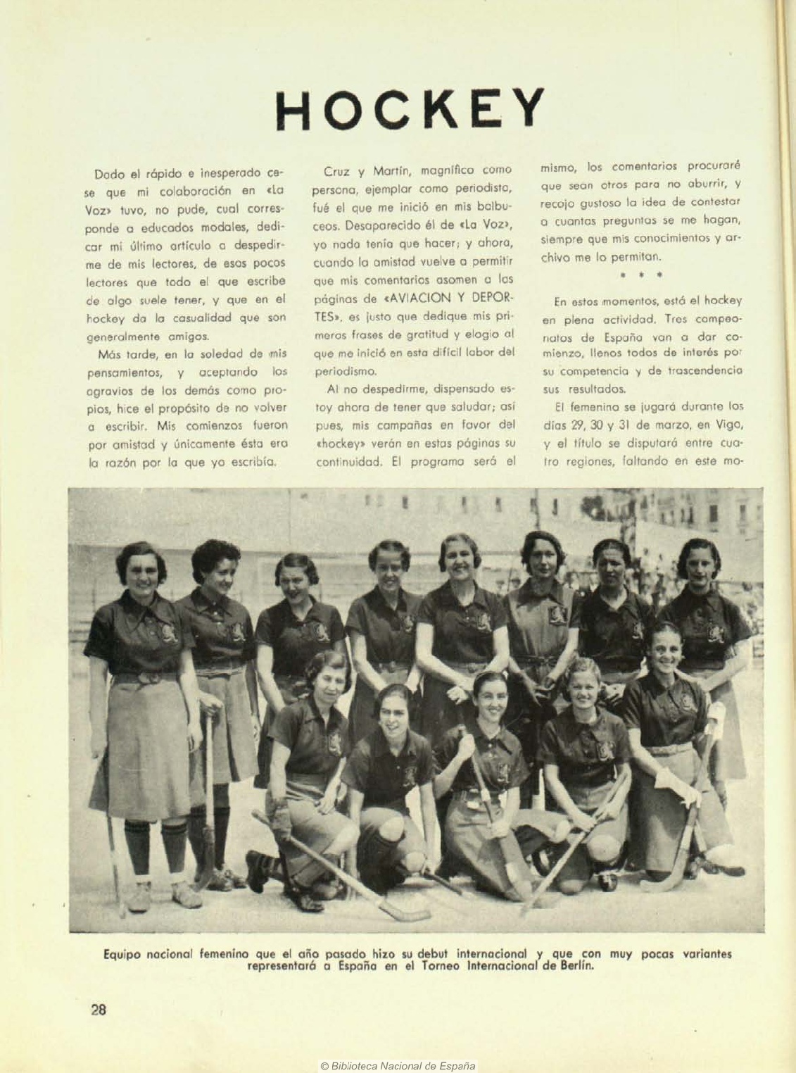 Aviación y deportes. Revista. 1 de febrero de 1936