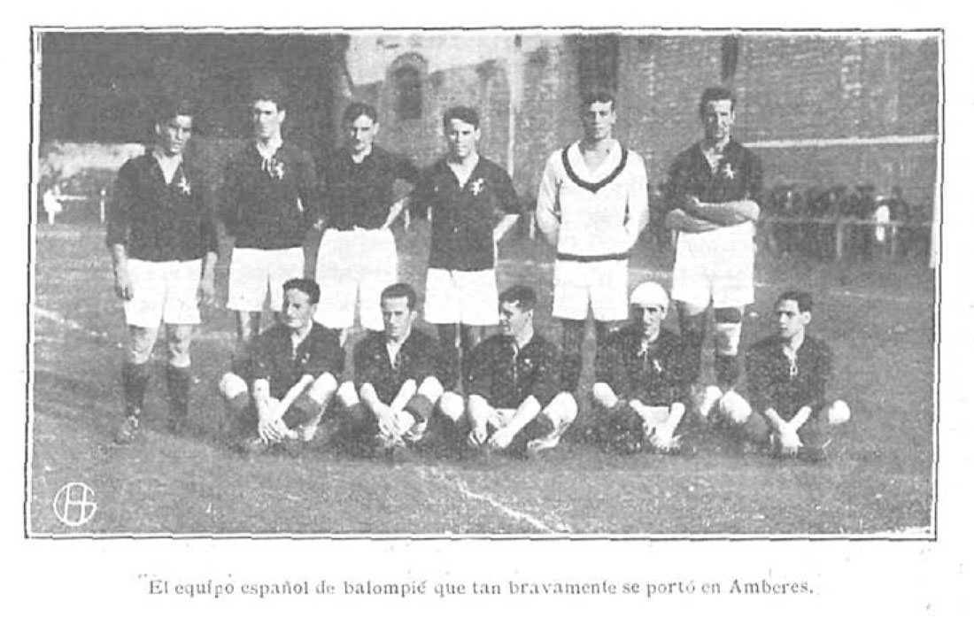 Imagen de la selección publicada en la revista Gran Vía