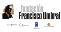 Logos de la Fundación Francisco Umbral, Editorial Planeta, Unidad Editorial y Ayuntamiento de Majadahonda Logos de la Fundación Francisco Umbral, Editorial Planeta, Unidad Editorial y Ayuntamiento de Majadahonda