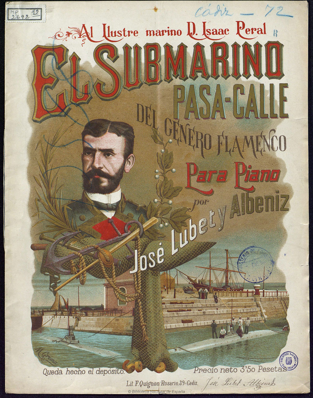 El submarino: pasacalle del género flamenco para piano, 1889