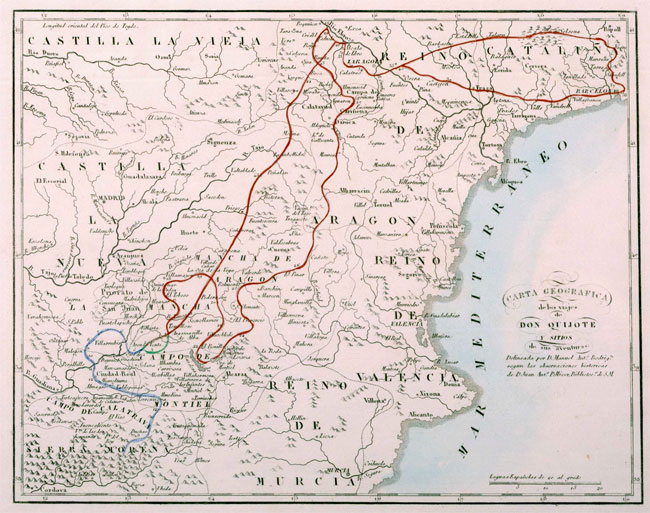 Mapa del Quijote