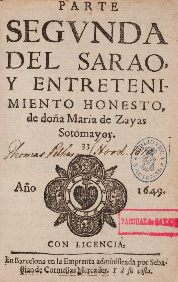 Parte 2ª del Sarao y entretenimiento honesto