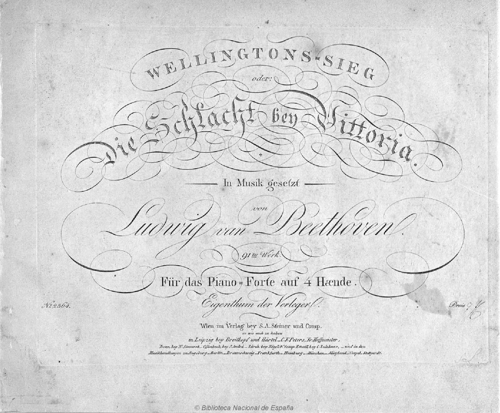 La victoria de Wellington o La Batalla de Vitoria, edición de Steiner