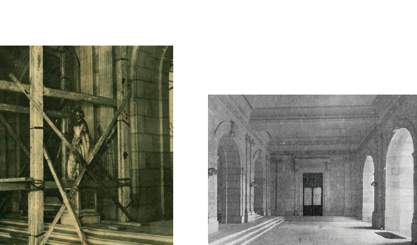 Imágenes del vestíbulo en 1932. Fuente: "Ahora" 24/04/1932 / "Memoria de la BNE 1930-2".