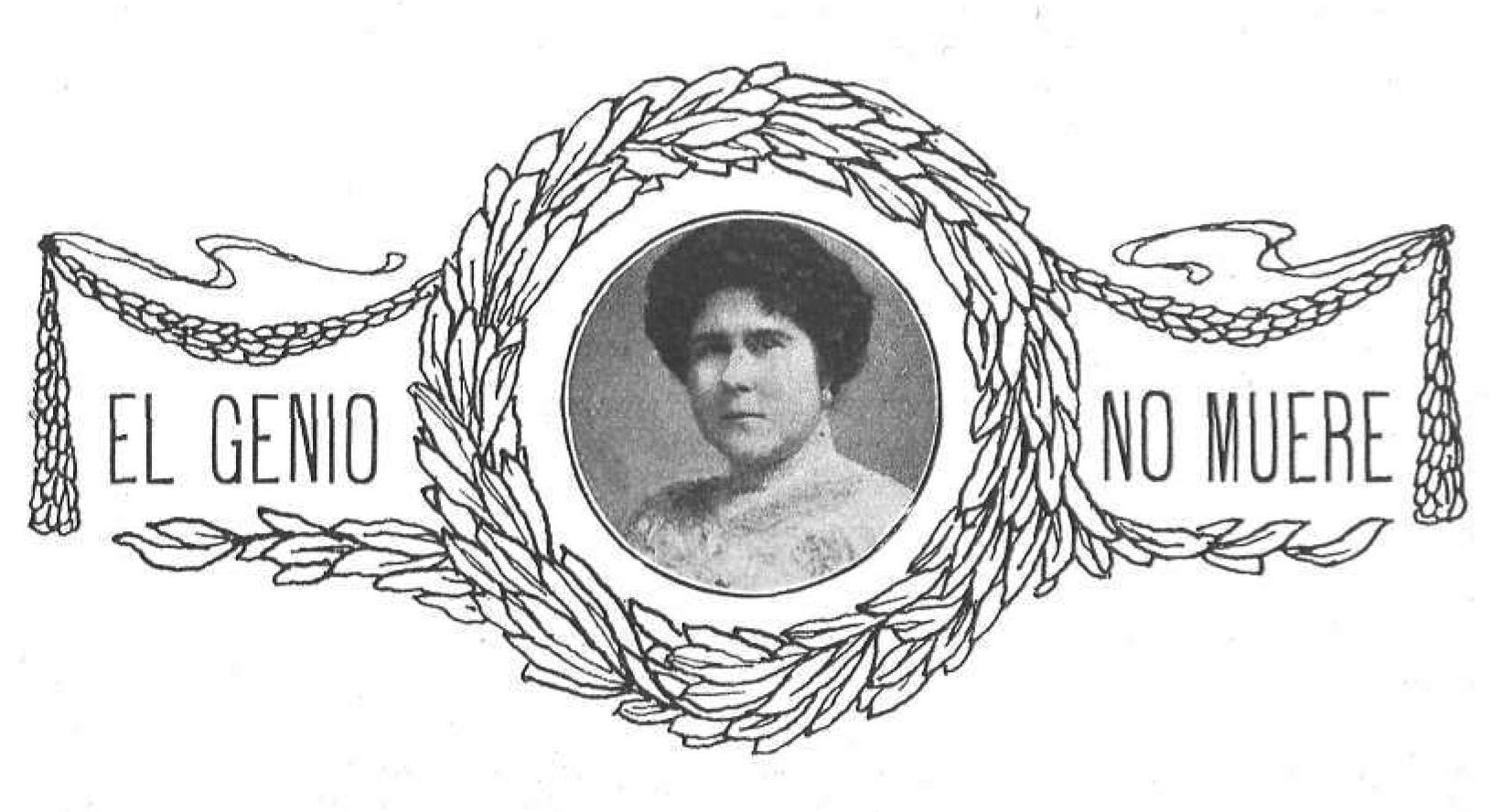 Foto de Gertrudis Segovia con su poema dedicado a Bécquer, en la revista Hojas Selectas