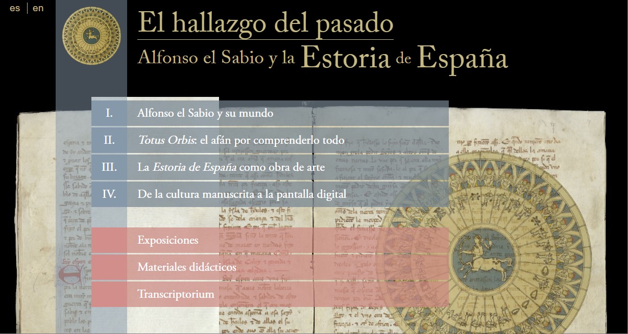 Portada de la exposición digital “El hallazgo del pasado. Alfonso el Sabio y la Estoria de España”