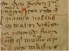 Detalle de las tintas manuscritas. (BNE)