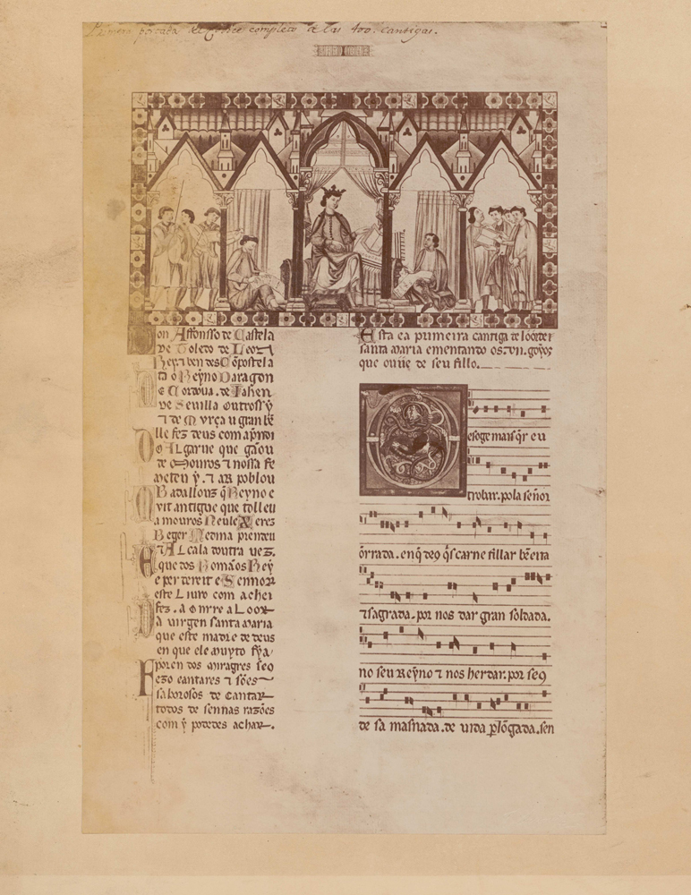 [Página del códice de Alfonso X]/ J. Laurent. Photo, 1863?