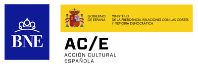 Logotipos de Biblioteca Nacional de España, Secretaría de Estado de Memoria Democrática y Acción Cultural Española Logotipos de Biblioteca Nacional de España, Secretaría de Estado de Memoria Democrática y Acción Cultural Española