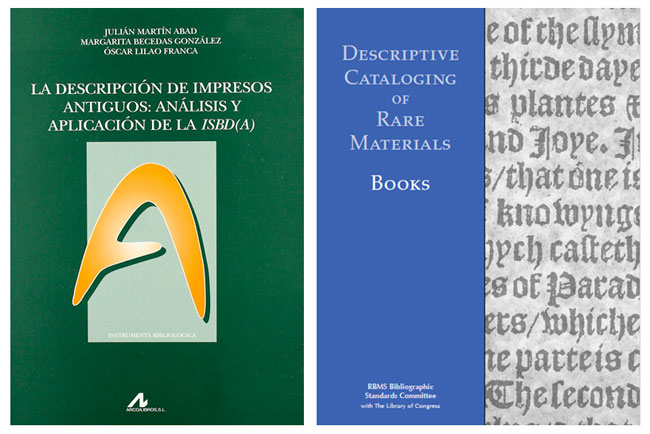 Modelos de catalogación de impresos antiguos