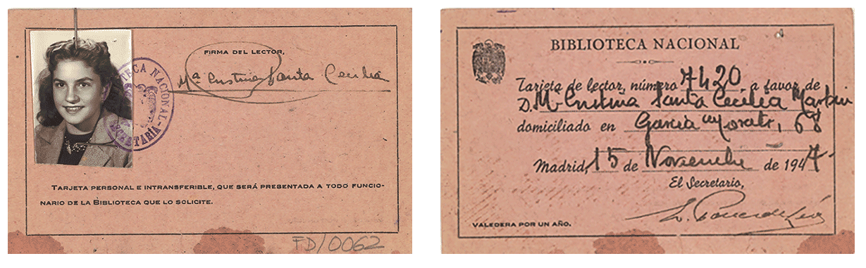 Carnet usuaria BNEM FD0062