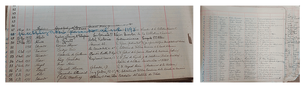 Libro de registros de carnets. BNE-A, BN L. 174