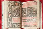 [Manual de la doctrina y oraciones Christianas, con las horas de nuestra señora y los officios de las pasiones. En Medina del Campo: por Matheo del Canto, año M.D.L.VI]