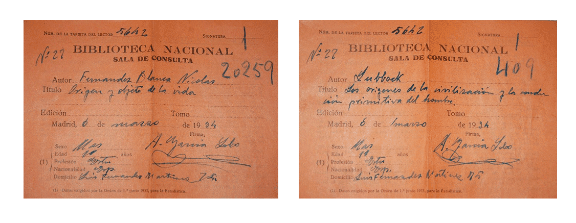 Papeleta petición. Sala de Consulta. 1934.