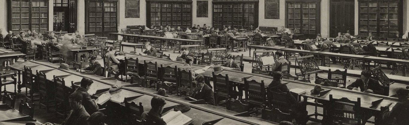 Imagen del salón de lectura de María Moliner