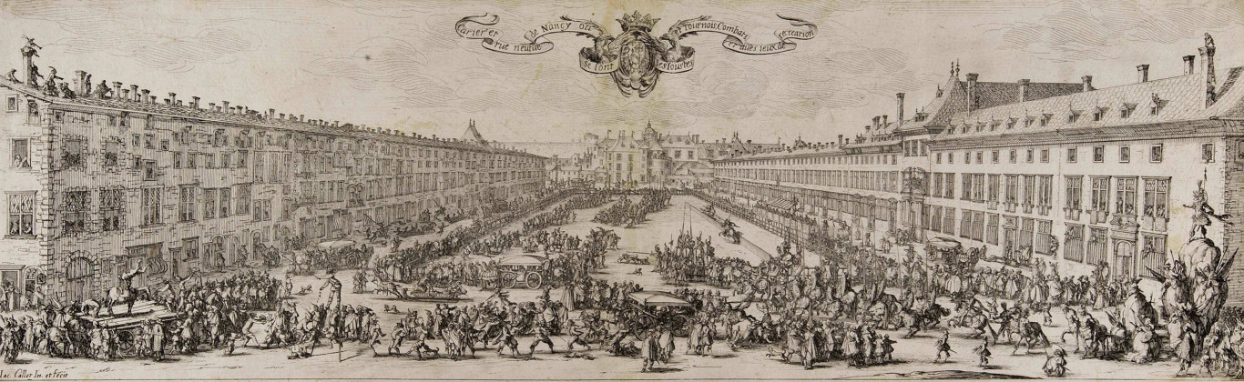 Carriere et rue neufue de Nancy ou se font les Ioustes et Tournois, Combats et aues. ieux de recreation