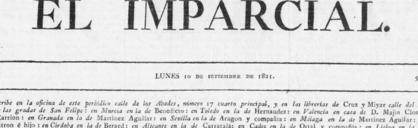 Portada de El Imparcial