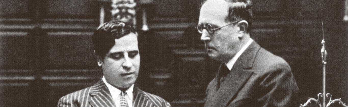 Azorín y Ramón Gómez de la Serna en 1930