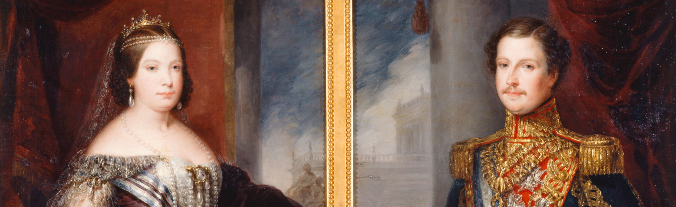 Retrato de Isabel II y Francisco de Asís