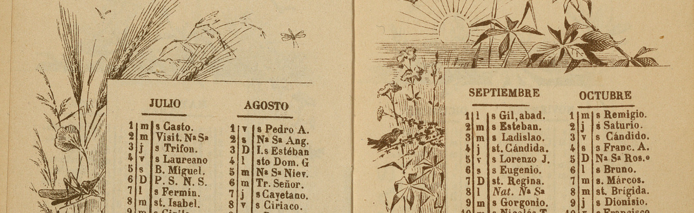 [Calendarios de bolsillo.. Flores] 