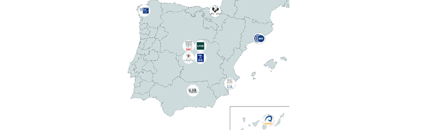 Mapa integrantes CLARIAH-ES