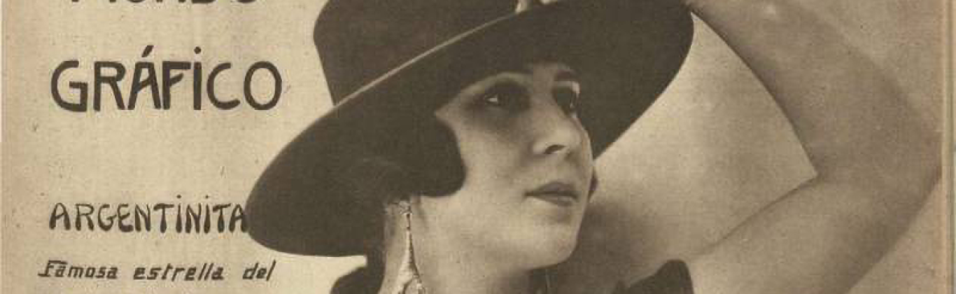 Retrato de La Argentinita de Mundo gráfico (Madrid)15/4/1925