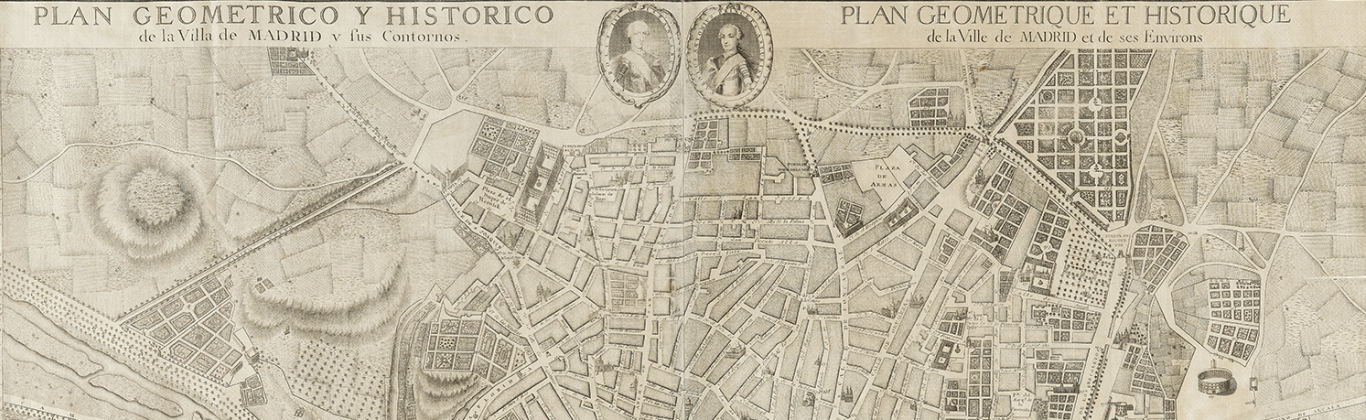 Plano Geométrico e Histórico de la Villa de Madrid y sus Contornos