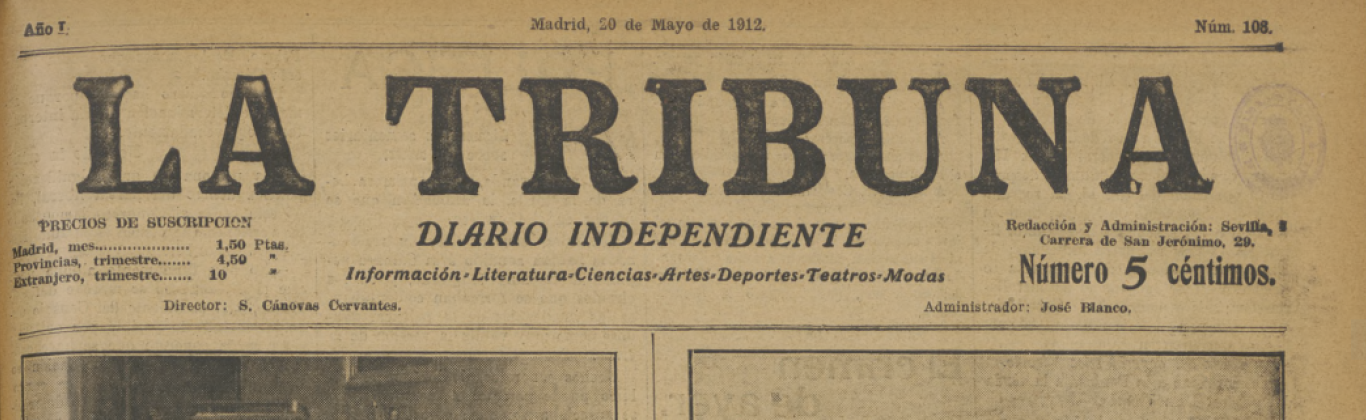 Portada del diario La Tribuna