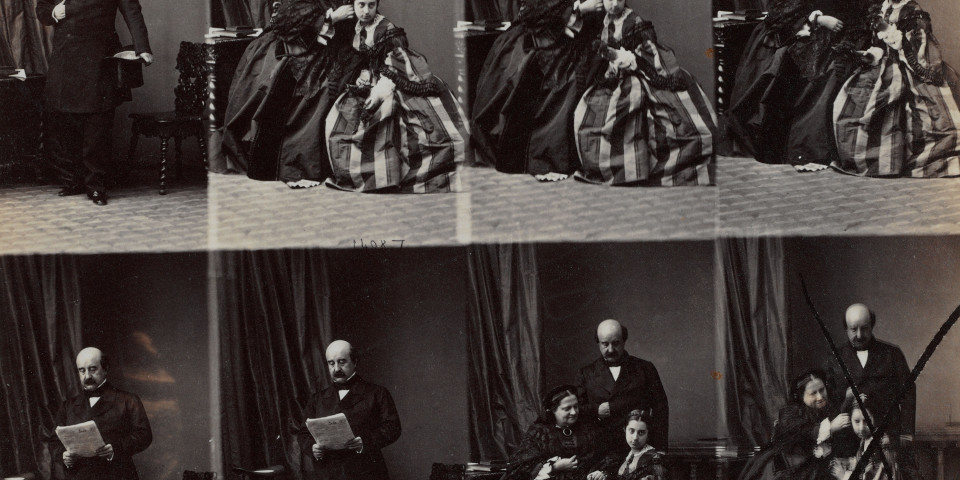 Fotografía  La reine Marie Christine, le duc de Riansares et leur fille Marie Christine