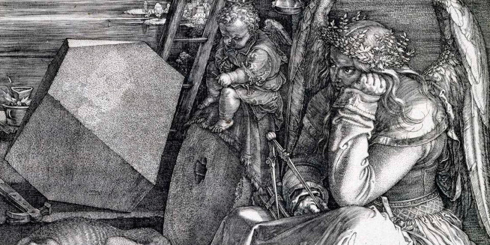 La Melancolía de Alberto Durero (1514, estampa a buril)