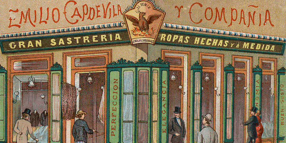 [Tarjetas y prospectos de productos y establecimientos comerciales.. Varias figuras]
