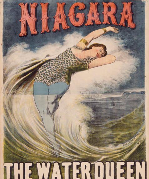 Debut de la distinguida artista la anfibia Miss Niágara