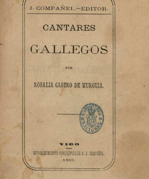 Cantares gallegos  / por Rosalía de Castro Murguía