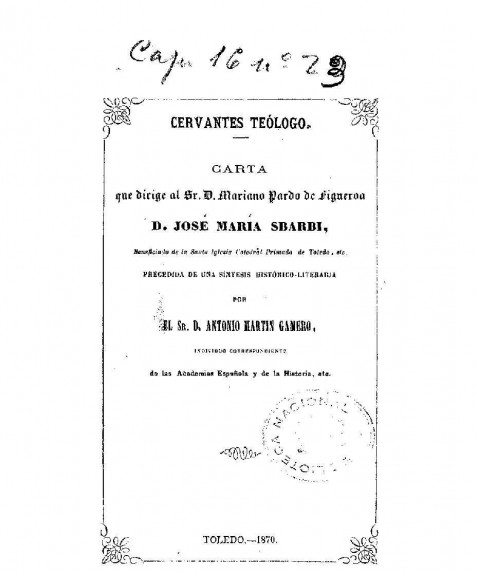 Cervantes teólogo