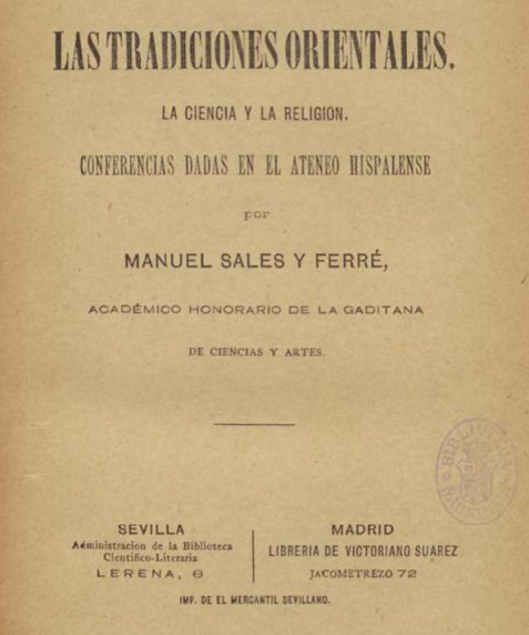 El hombre primitivo y las tradiciones orientales