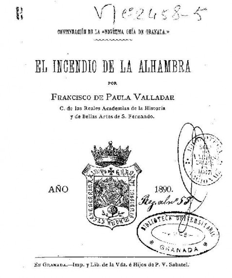 El incendio de la Alhambra