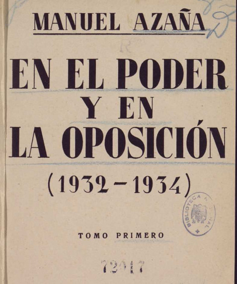 En el poder y en la oposición (1932 1934)