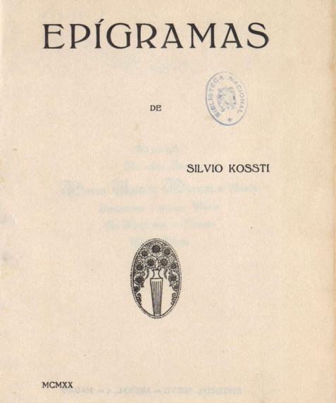 Epígramas de Silvio Kossti