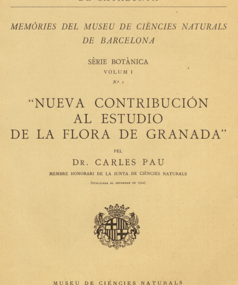Portada el libro Flora de Granada