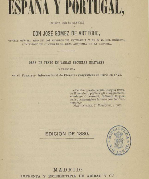 Geografía histórico militar de España y Portugal (1880)