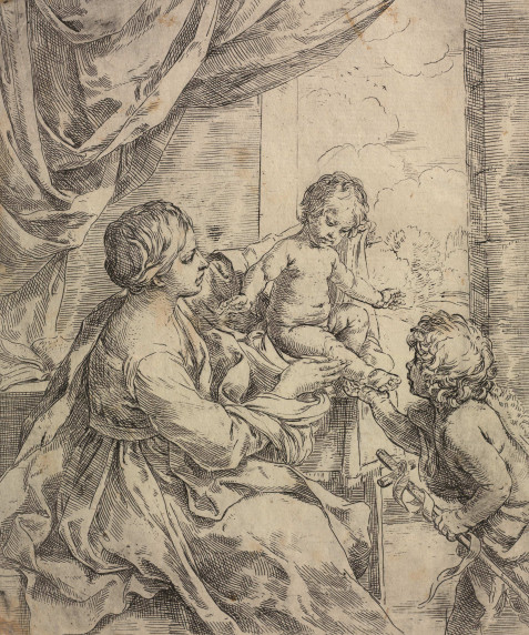 La Virgen y el niño con San Juan Bautista