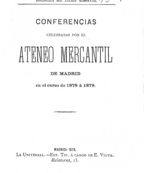 Neutralidad de la ciencia [Texto impreso] / discurso pronunciado por Gumersindo de Azcárate en la apertura de la Universidad Popular de Valencia celebrada en el Centro de Fusión Republicana la noche del 8 de Febrero de 1903