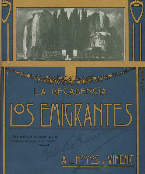 La_decadencia_Texto_impreso_Los_emigrantes_Novela__7