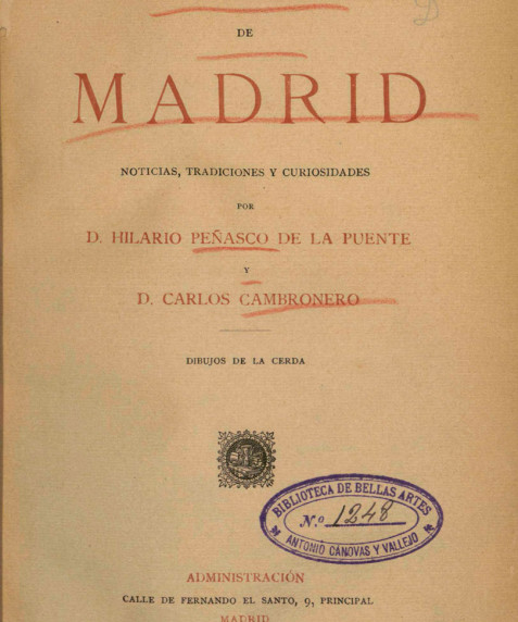 Las calles de Madrid, 1889