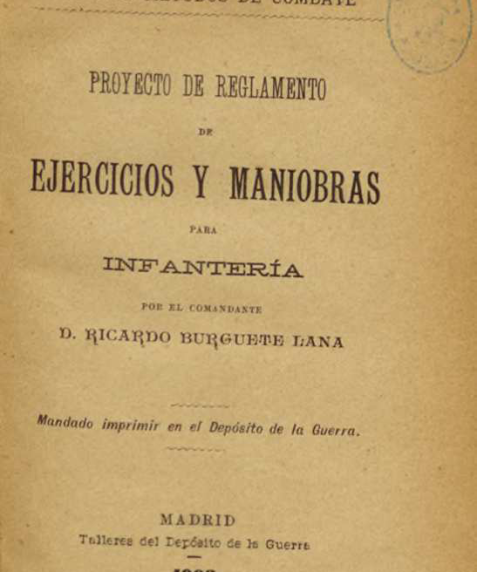 Nuevos métodos de combate : Proyecto de reglamento de ejercicios y maniobras para Infanteria
