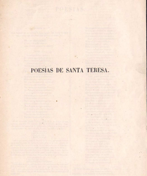 Poesías de Santa Teresa