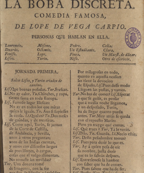 Portada La boba discreta
