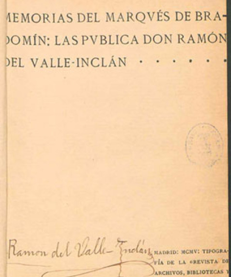 Sonata de otoño : memorias del marqués de Bradomín