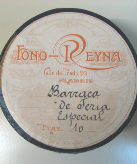 Cilindro de cera, barraca de feria