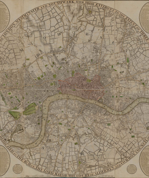 Bowles's New Plan of London, Westminster and Southwark